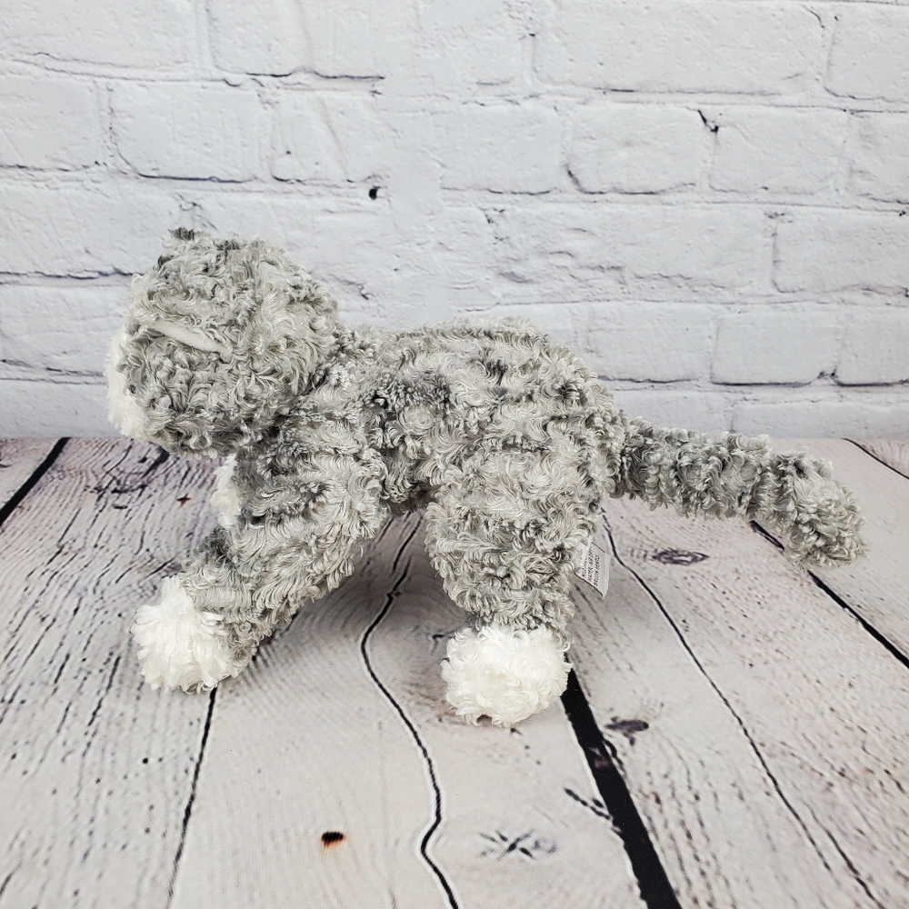 Gund Bootsie Gray White Kitty Cat Plush Stuffed Animal 10 Inch - Picture 4 of 8